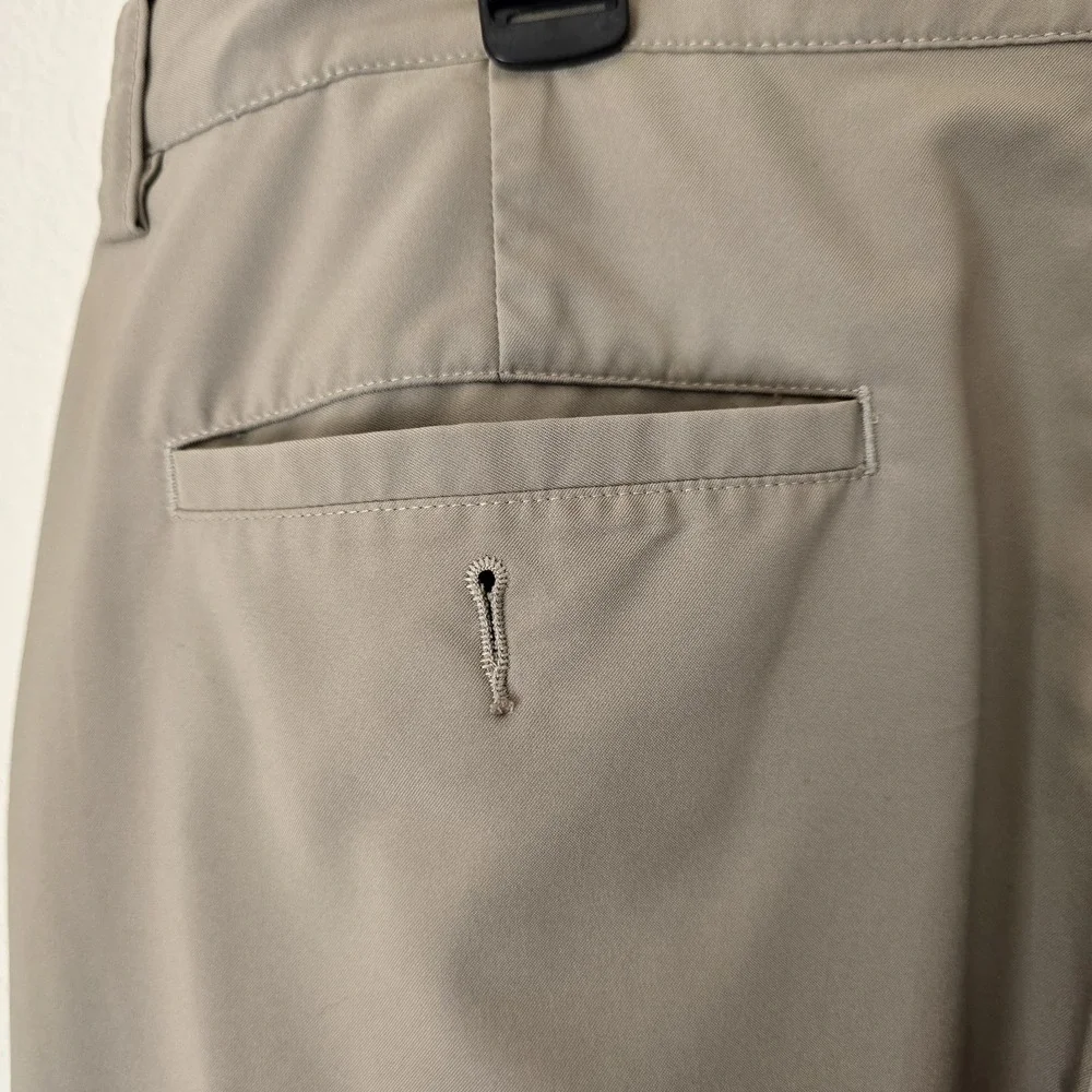 Adidas Men ClimaLite Tan Performance Golf Pants 34x32 Stretch Athleisure Outdoor